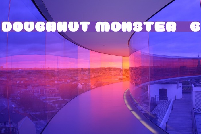 Doughnut Monster__G Font examples