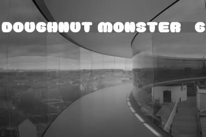 Doughnut Monster__G Font examples