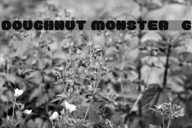 Doughnut Monster__G Шрифта examples