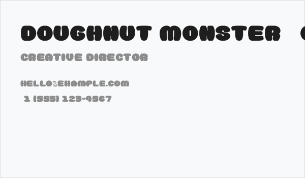Doughnut Monster__G Business Card