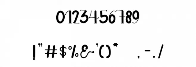 Doughnutz Font OTHER CHARS