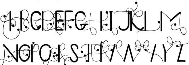 Doughnutz Font UPPERCASE