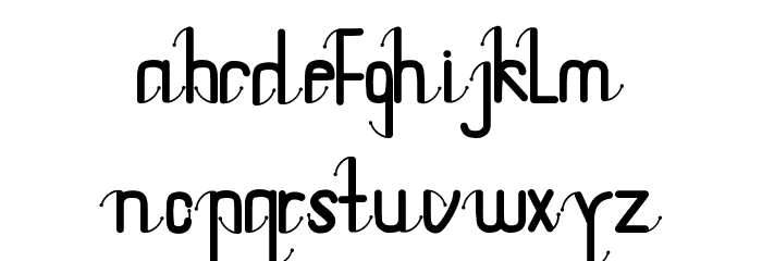 Doughnutz Font LOWERCASE