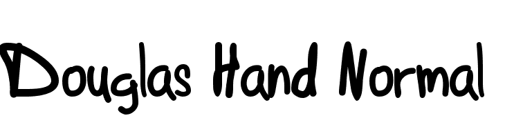 Douglas Hand Normal  免费字体下载