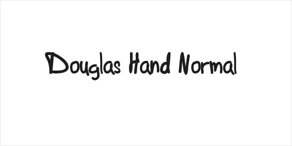 Douglas Hand Normal Logo