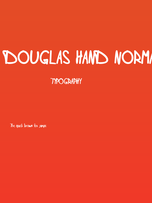 Douglas Hand Normal Poster