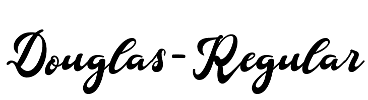 Douglas-Regular  font caratteri gratis