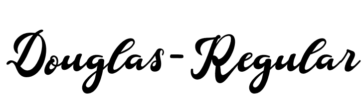Douglas-Regular  Frei Schriftart Herunterladen