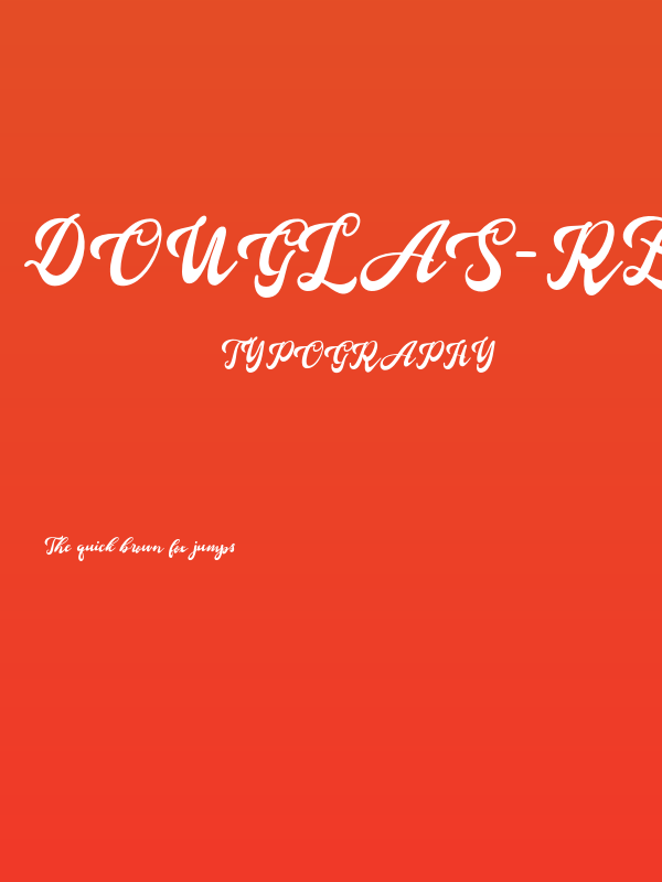 Douglas-Regular Poster