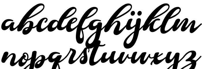 Douglas-Regular Font LOWERCASE