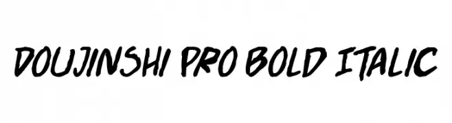 Doujinshi Pro Bold Italic  font caratteri gratis