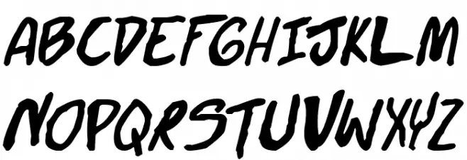 Doujinshi Pro Bold Italic 字体 大写