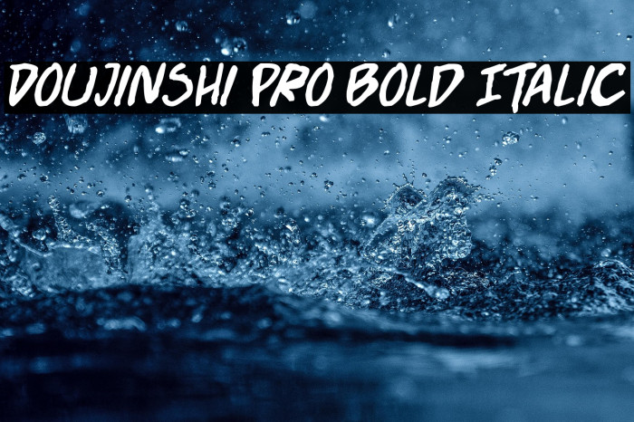 Doujinshi Pro Bold Italic Example 2