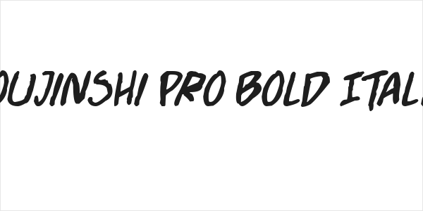 Doujinshi Pro Bold Italic Logo