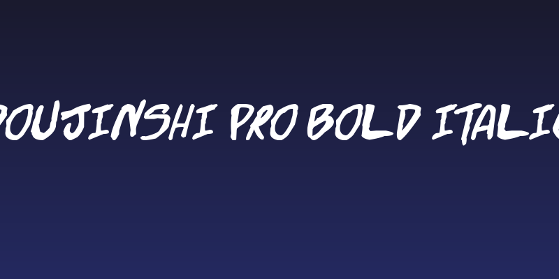 Doujinshi Pro Bold Italic Social Header