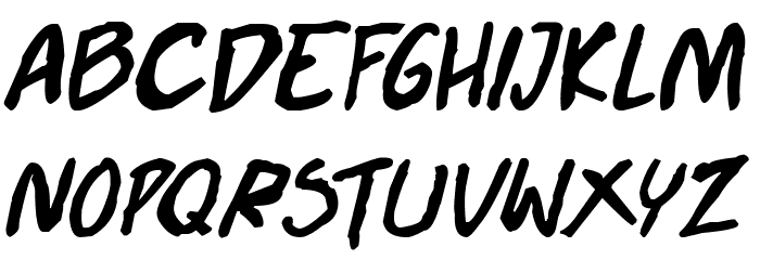 Doujinshi Pro Bold Italic Font LOWERCASE