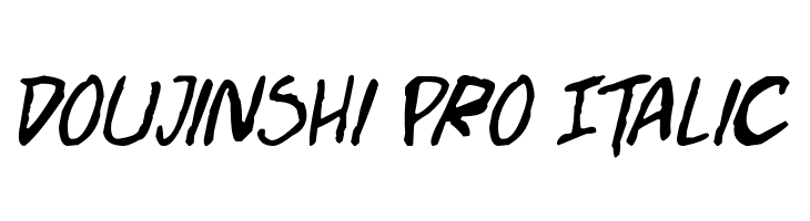 Doujinshi Pro Italic  Fuentes Gratis Descargar