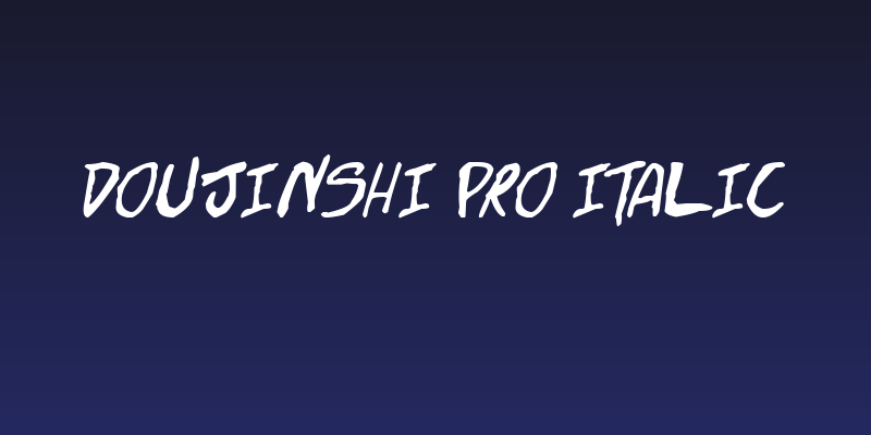 Doujinshi Pro Italic Social Header
