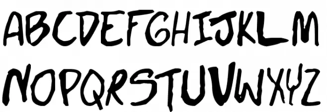 Doujinshi Pro Font UPPERCASE