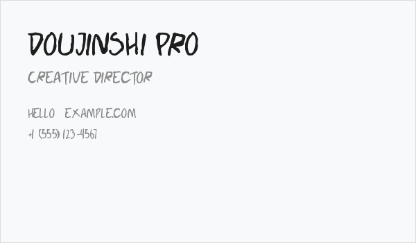 Doujinshi Pro Business Card