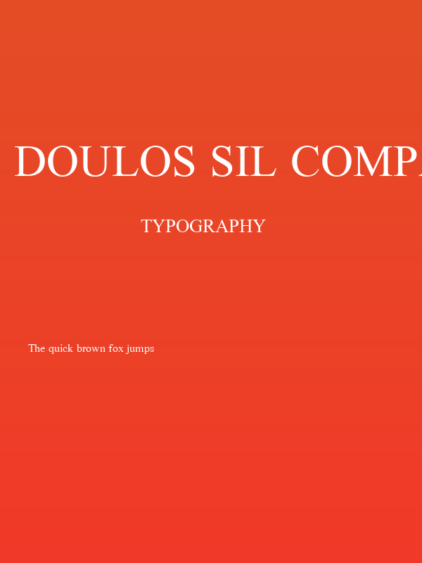 Doulos SIL Compact Poster