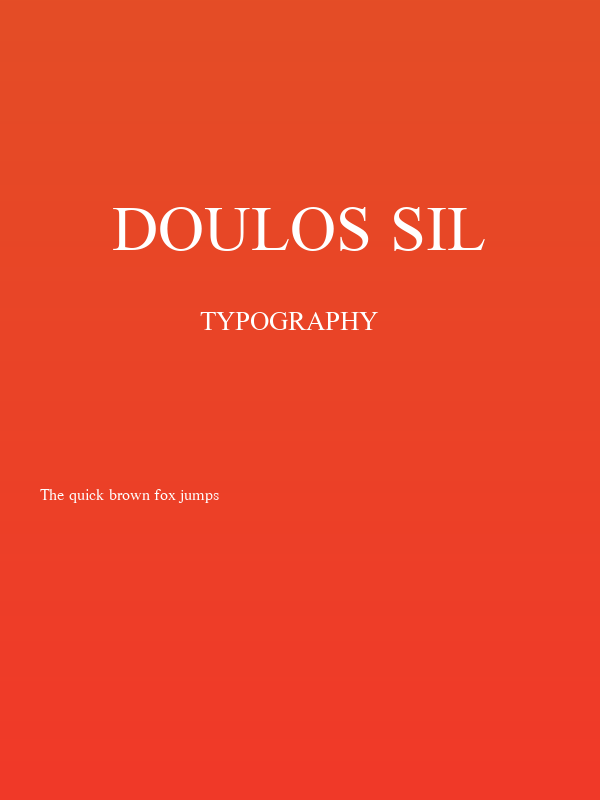 Doulos SIL Poster