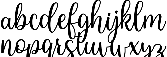 Dourcha Font LOWERCASE