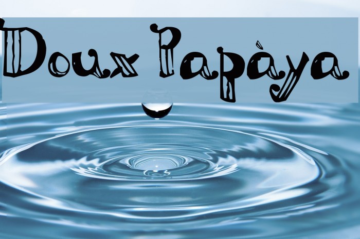 Doux Papàya Font examples