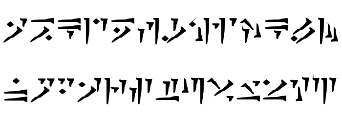 Dovahkiin Bold Font LOWERCASE