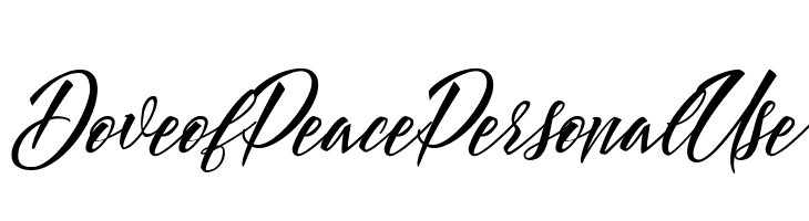 Dove of Peace Personal Use  font caratteri gratis