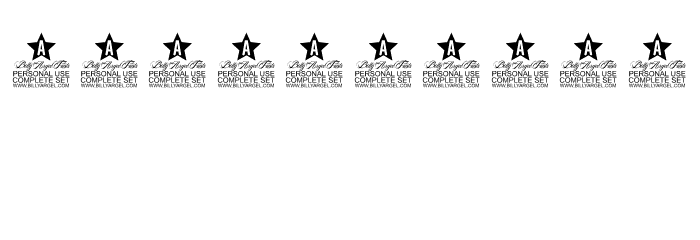 Dove of Peace Personal Use Font OTHER CHARS