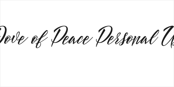 Dove of Peace Personal Use Logo