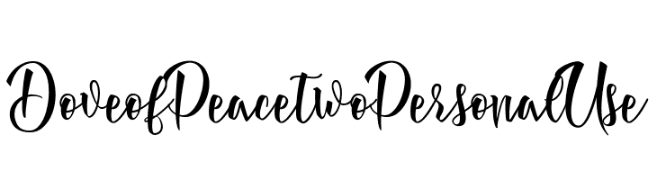 Dove of Peace two Personal Use  Descarca Fonturi Gratis