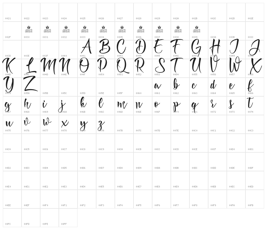 Dove of Peace two Personal Use Character Map
