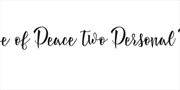 Dove of Peace two Personal Use Logo