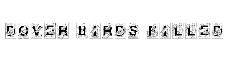 Dover Birds Filled  font caratteri gratis