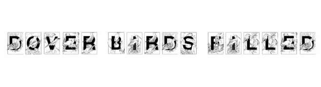Dover Birds Filled  免费字体下载