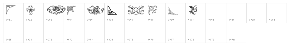 Dover Chinese Motif Design Character Map