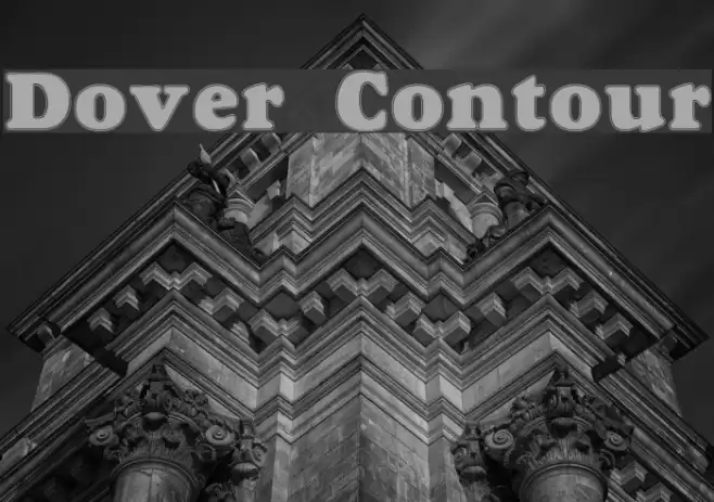 Dover Contour Caratteri examples