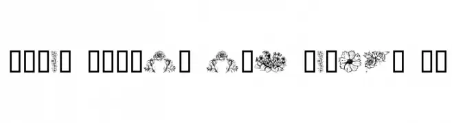 Dover Floral and Design II  Frei Schriftart Herunterladen