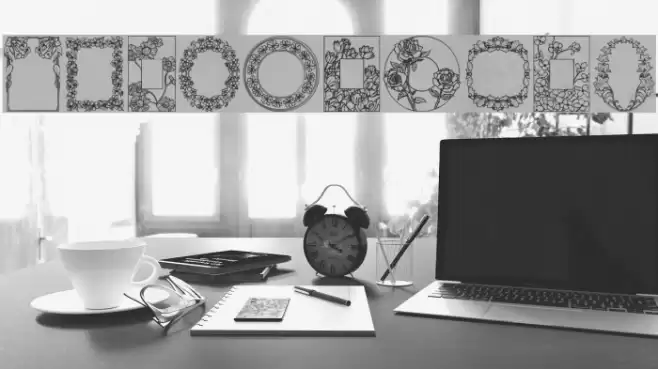 Dover Floral Font examples