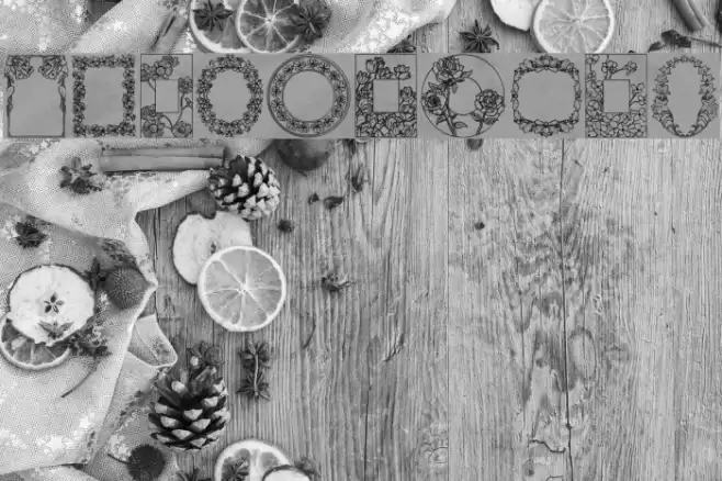 Dover Floral Font examples