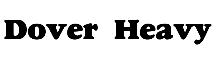 Dover Heavy  免费字体下载