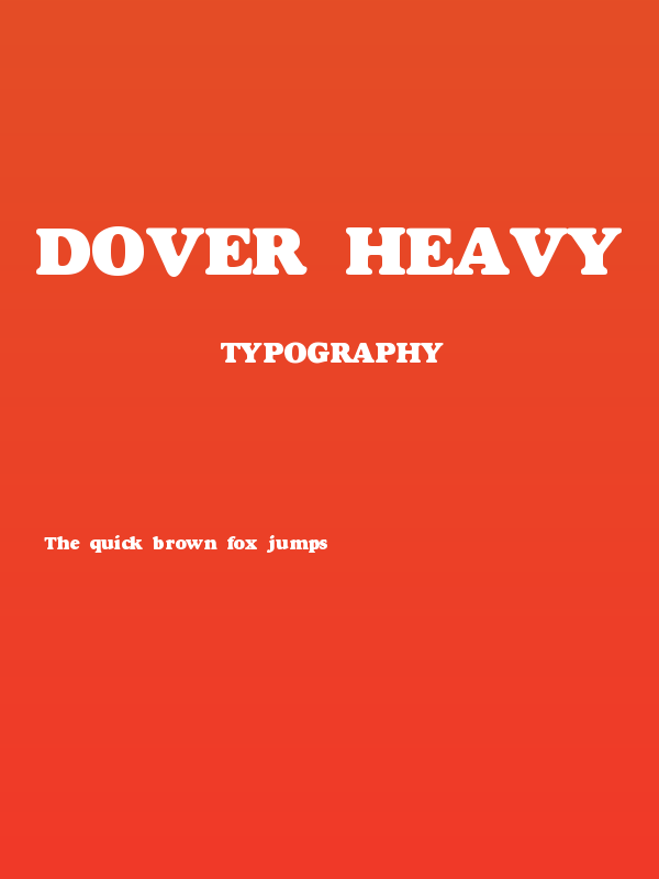 Dover Heavy Poster