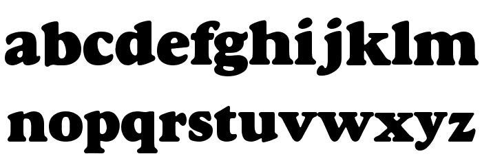 Dover Heavy Font LOWERCASE