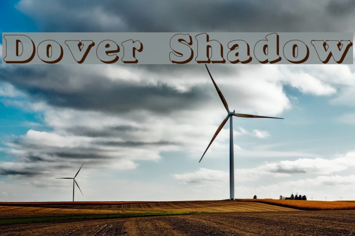 Dover Shadow Font examples