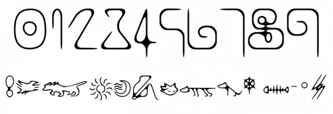 Dowie Normal フォント その他の文字