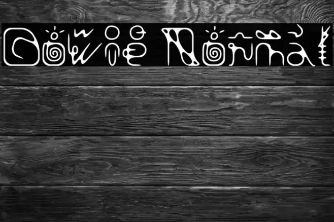 Dowie Normal フォント examples