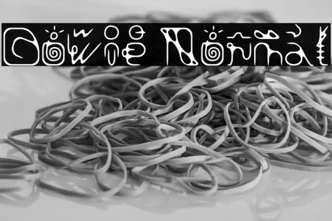 Dowie Normal フォント examples