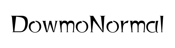 Dowmo Normal  免费字体下载